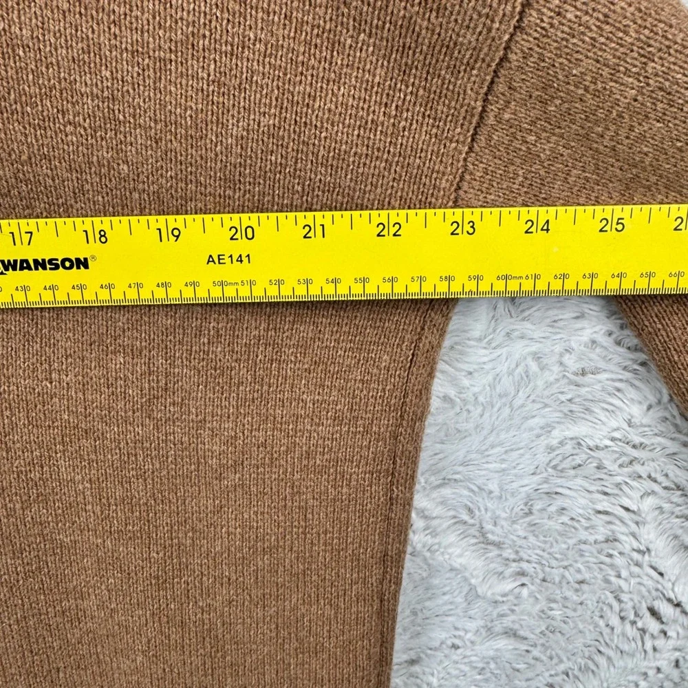 Madewell Kent Cardigan Sweater Women Small Brown‎ Merino Wool Blend Open Front